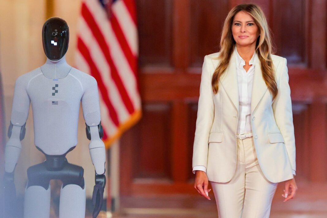 Melania Trump i humanoidni robot na summitu